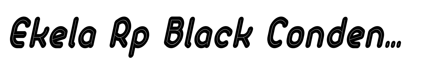 Ekela Rp Black Condensed Italic